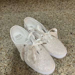 Kate Spade Keds in Glitter White